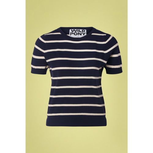 Louise Top en Marine et Blanc Cassé - Wild Pony - Modalova