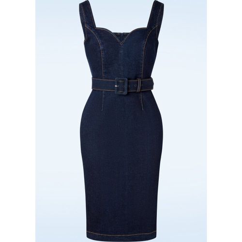 Elvie Jeane Pencil Dress en Bleu - Rock-a-Booty - Modalova