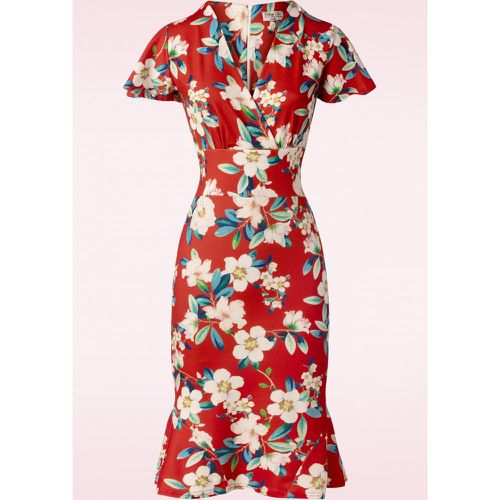 Robe Crayon Fleurie Katie en Chaud - vintage chic for topvintage - Modalova