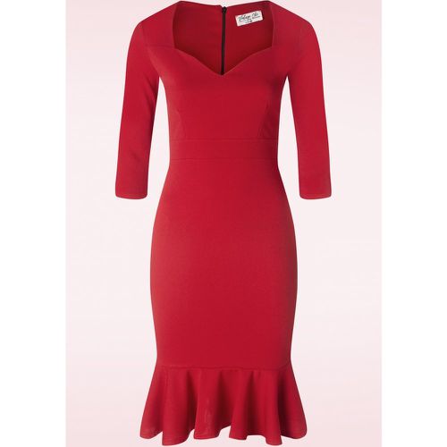 Robe Crayon Gemma en Rouge - vintage chic for topvintage - Modalova