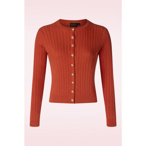 Cardigan Torsadé Chloe en Orange - Vixen - Modalova