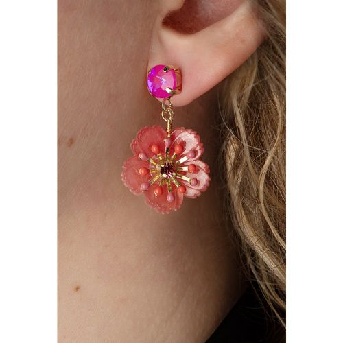 Boucles d'oreilles pendantes Bloom en corail et - Day&Eve by Go Dutch Label - Modalova