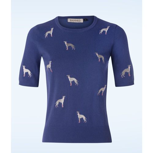 Pull It's A Whippets World en bleu - Banned Retro - Modalova