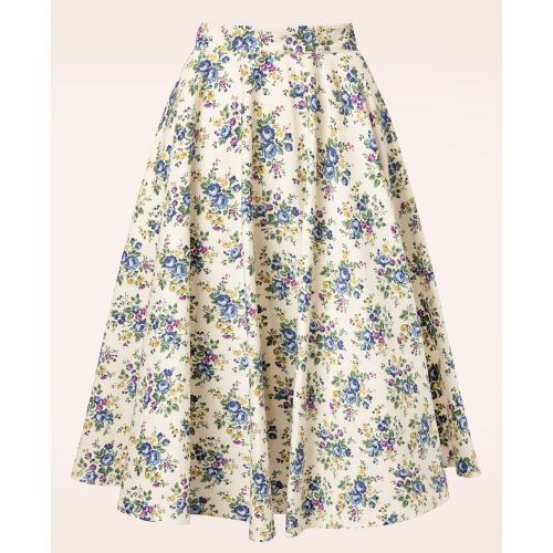 Jupe Corolle Wild Flower Années 50 en - Banned Retro - Modalova