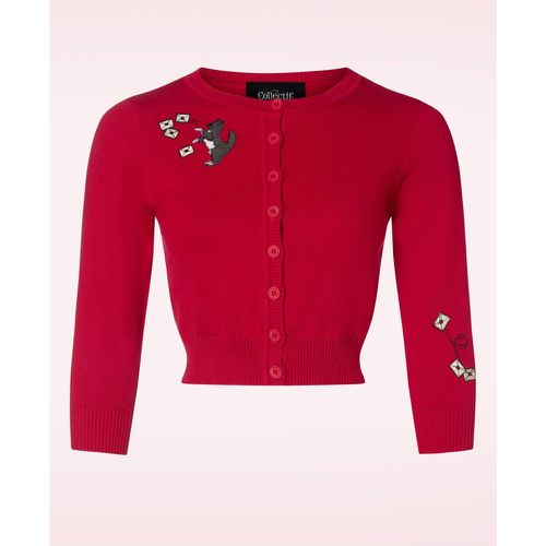 Cardigan Lucy Posty Cat en rouge - collectif clothing - Modalova