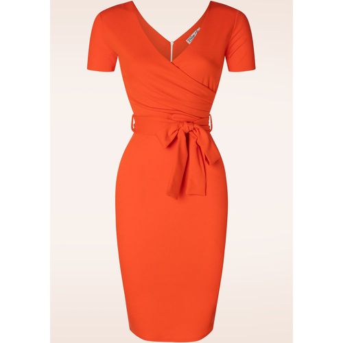 Robe crayon Evie en orange - vintage chic for topvintage - Modalova