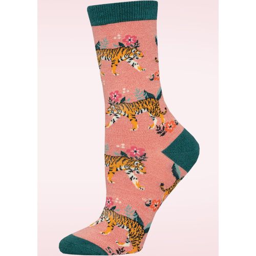 Chaussettes fleuries Tiger en bambou - Socksmith - Modalova