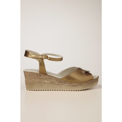 Sandales compensées Judith en cuir - Banned Retro - Modalova