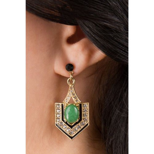 Boucles d'oreilles Art Déco inspirées de l'Égypte en jade - lovely - Modalova