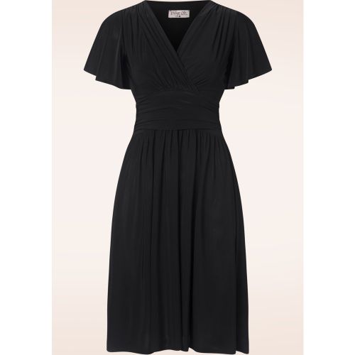 Robe corolle Sadie Slinky en noir - vintage chic for topvintage - Modalova