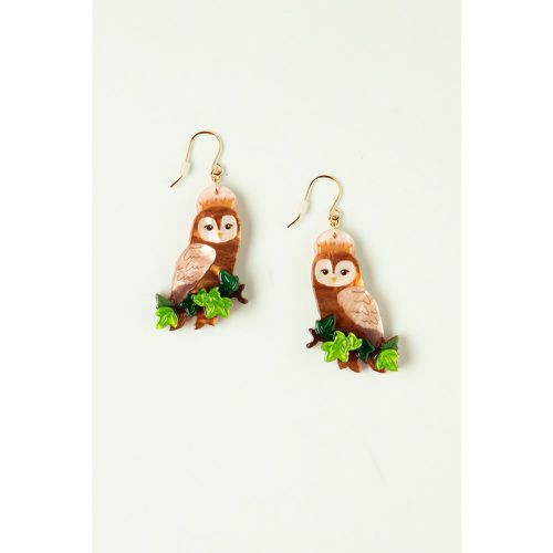 Boucles d'oreilles pendantes Regal Woodland Owl - erstwilder - Modalova