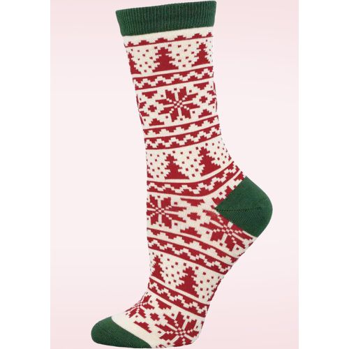 Chaussettes Christmas Fair Isle en bambou - Socksmith - Modalova