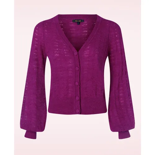 Gilet V Terme en violet vif - king louie - Modalova