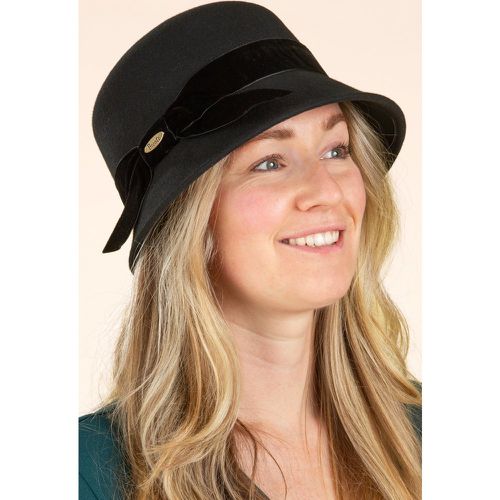 Chapeau cloche Elsie en noir - Bronté - Modalova