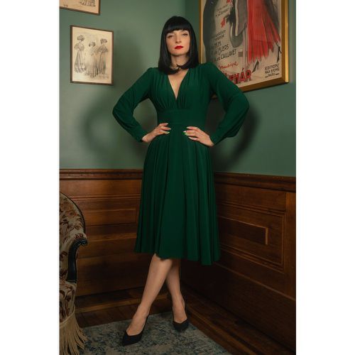 Robe Starlet Swing en Émeraude - Vintage Diva - Modalova