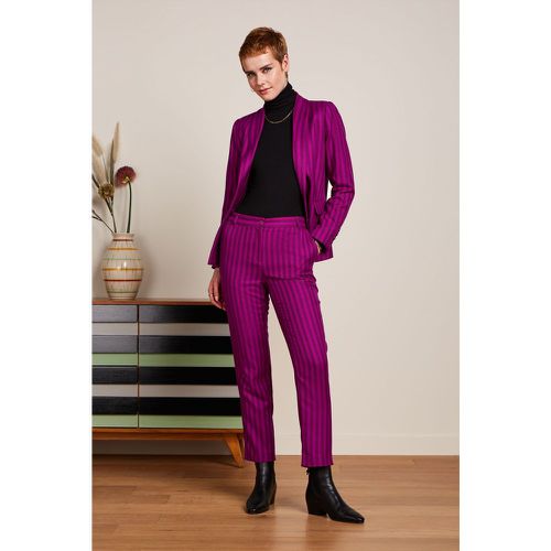 Pantalon rayé Ann Metro en fuchsia sauvage - king louie - Modalova