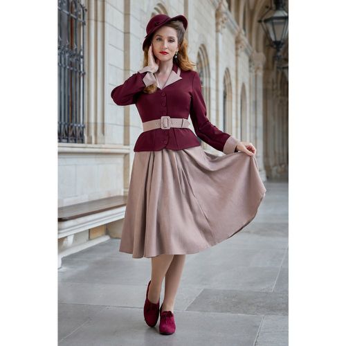 Robe évasée Gratiana Bo en bordeaux - miss candyfloss - Modalova