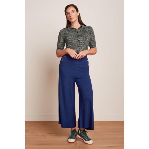 Pantalon façon jupe-culotte Pia Milano en phare uni - king louie - Modalova