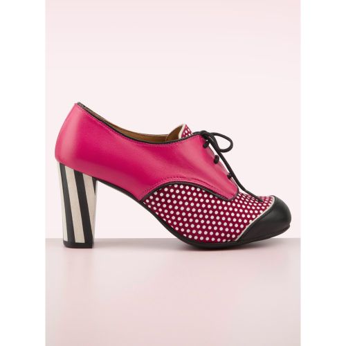 Escarpins-bottines Madison en cuir hibiscus - Nemonic - Modalova