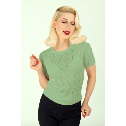 Haut tricoté Lana en vert - topvintage boutique collection - Modalova