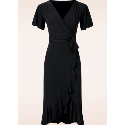 Robe crayon Desiree en noir - vintage chic for topvintage - Modalova