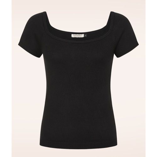 Haut tricoté Ginny en noir - Banned Retro - Modalova