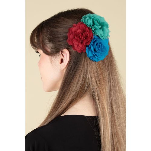 Lot de fleurs pour cheveux en cascade, piment et vif - Urban Hippies - Modalova