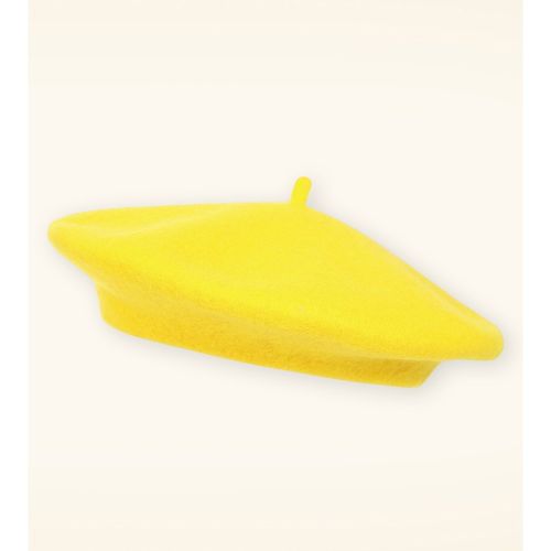 Béret Claire en jaune citron - Banned Retro - Modalova