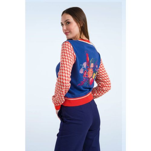 Cardigan brodé Emma en maille éblouissant - lalamour - Modalova