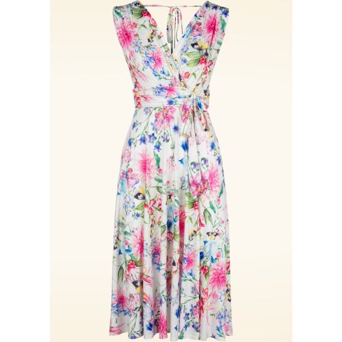 Robe à fleurs et papillons Jane en et multicolore - vintage chic for topvintage - Modalova