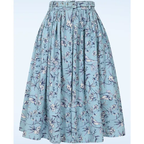 Jupe évasée Mila en Toile Clair - Banned Retro - Modalova