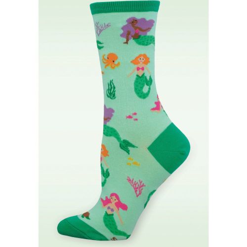 Chaussettes Mermaid en vert menthe - Socksmith - Modalova