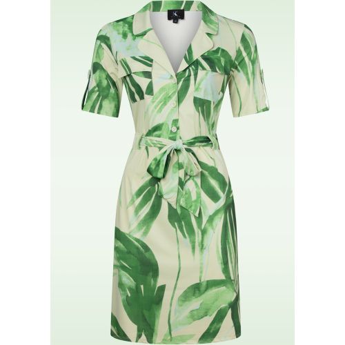 Robe Sophie Safari en vert - K-Design - Modalova