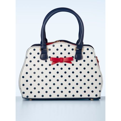 Sac à main Poppy Polka en blanc - Banned Retro - Modalova
