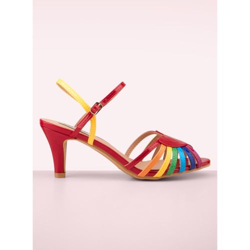 Sandales Fantasy April en rouge - Banned Retro - Modalova