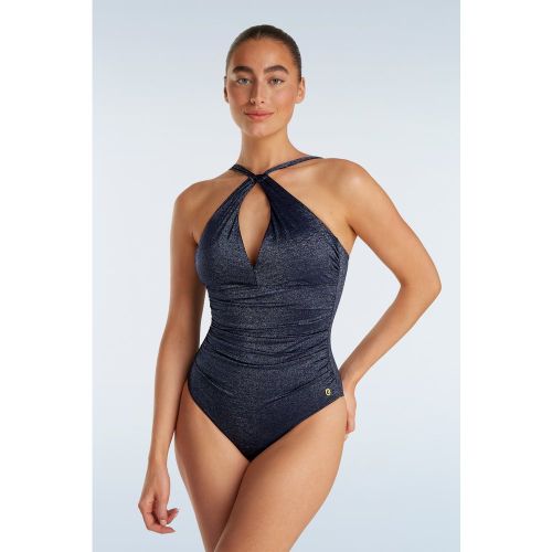 Maillot de bain scintillant en marine - TC Beach - Modalova