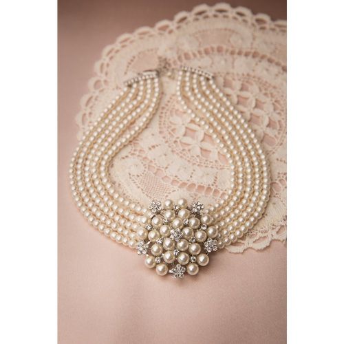 Audrey Cream Pearl Choker Necklace - lovely - Modalova