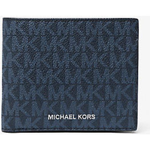 MK Portefeuille compact Greyson à logo avec compartiment à monnaie - /BLEU PÂLE(BLEU) - Michael Kors - Michael Kors Mens - Modalova