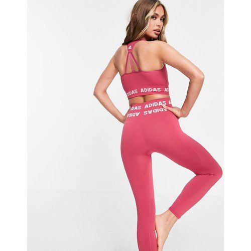 Adidas Training - Aeroknit - Soutien-gorge de sport maintien léger à logo - adidas performance - Modalova