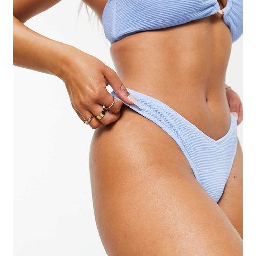 Poitrines généreuses - Mix and Match - Bas de bikini froissé et échancré en V - poudré - Ivory Rose - Modalova