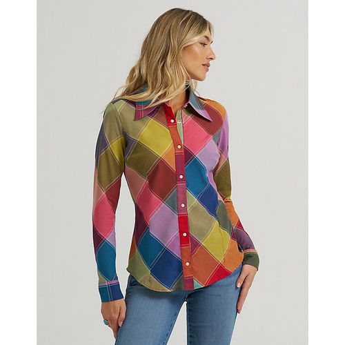 X Lainey Wilson Harlequin Shirt Taille XS - Wrangler - Modalova