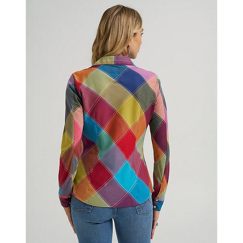 X Lainey Wilson Harlequin Shirt Taille XS - Wrangler - Modalova