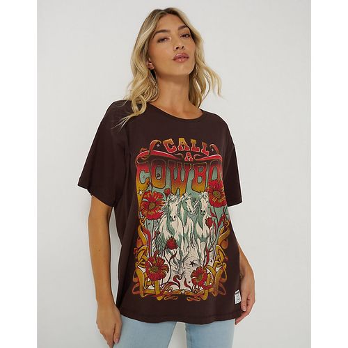 X Lainey Wilson Call A Cowboy Oversized Tee Taille XS - Wrangler - Modalova