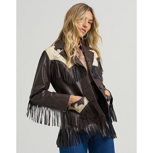 X Lainey Wilson Fringe Jacket Taille M - Wrangler - Modalova