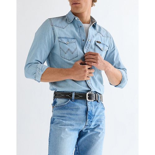 Western Stitch Leather Belt Taille 105 - Wrangler - Modalova
