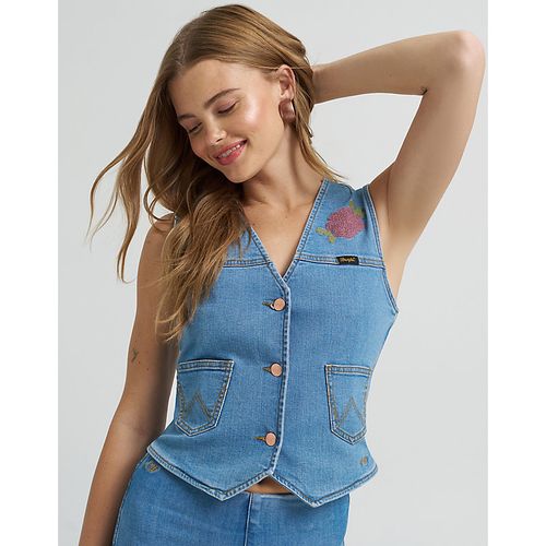 Lainey Wilson x Embroidered Vest Taille XS - Wrangler - Modalova