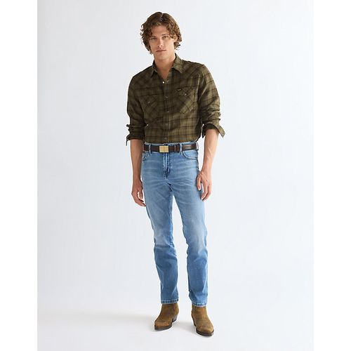 Plate Buckle Leather Belt Taille 95 - Wrangler - Modalova