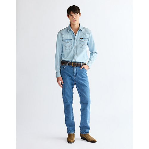 Basic Metal Loop Leather Belt Taille 95 - Wrangler - Modalova