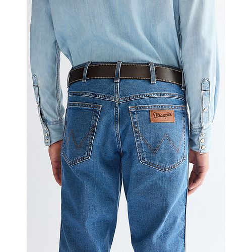 Basic Metal Loop Leather Belt Taille 95 - Wrangler - Modalova