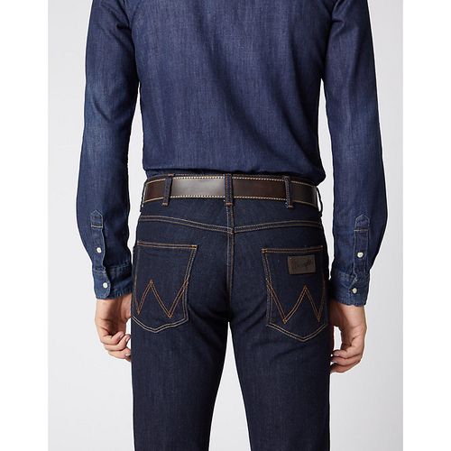 Stitched Leather Belt Taille 95 - Wrangler - Modalova